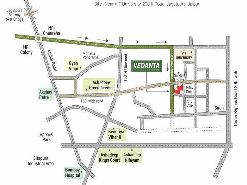 Ashadeep Vedanta Location Image