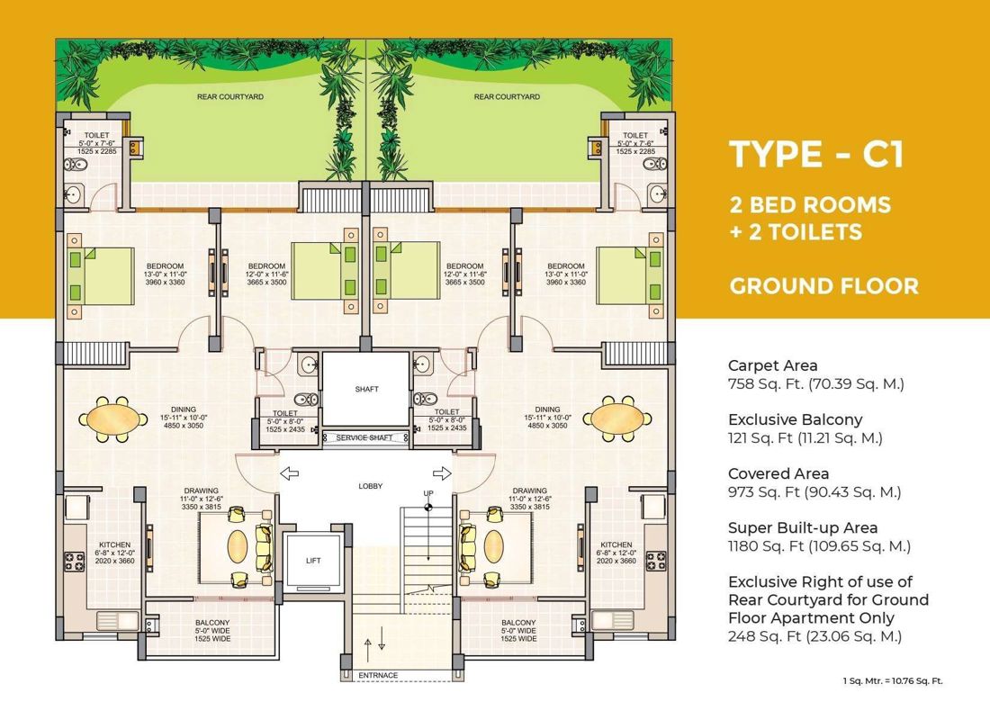 Ashiana Greens Floor Plans