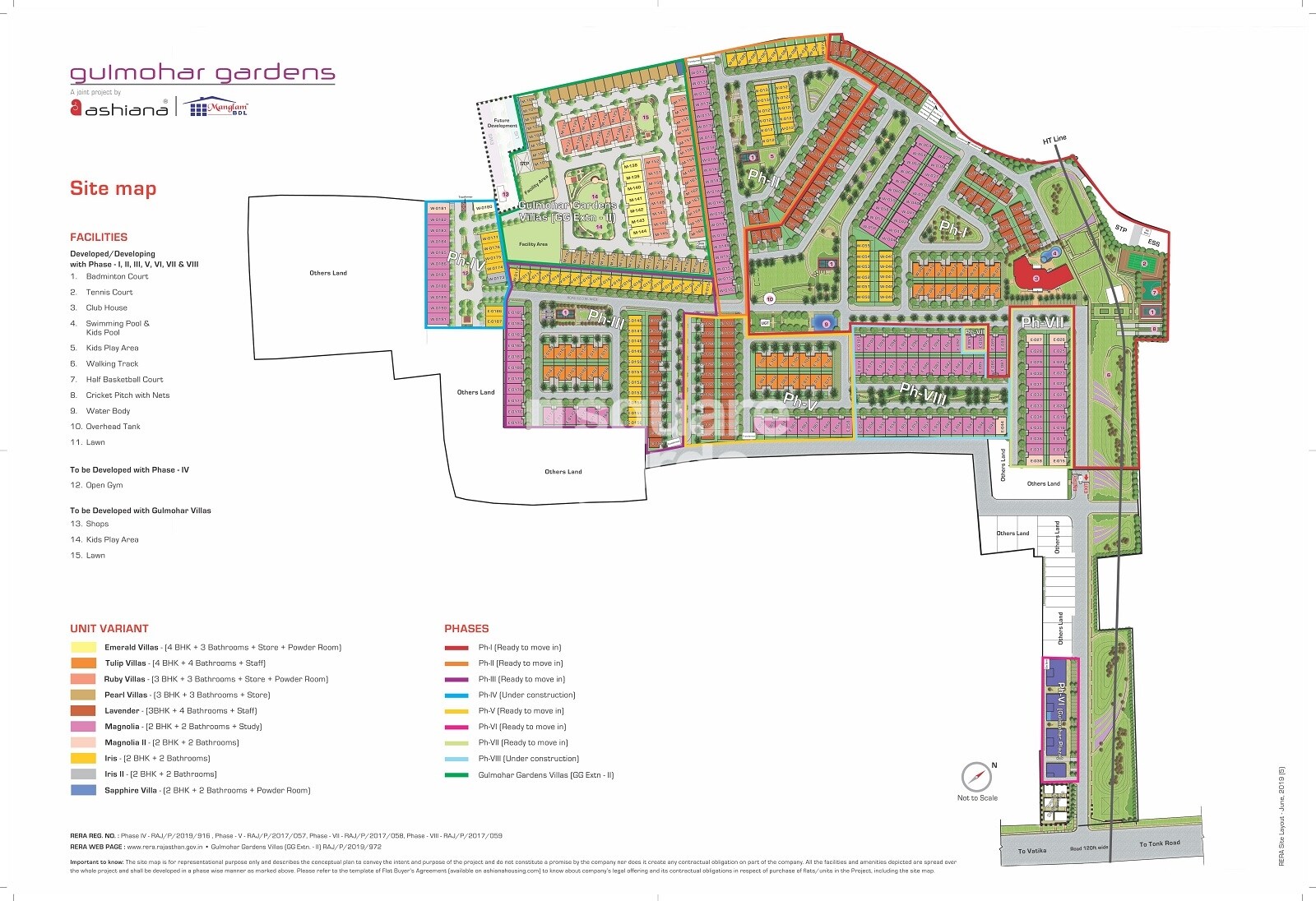 Ashiana Gulmohar Gardens Villas Master Plan Image