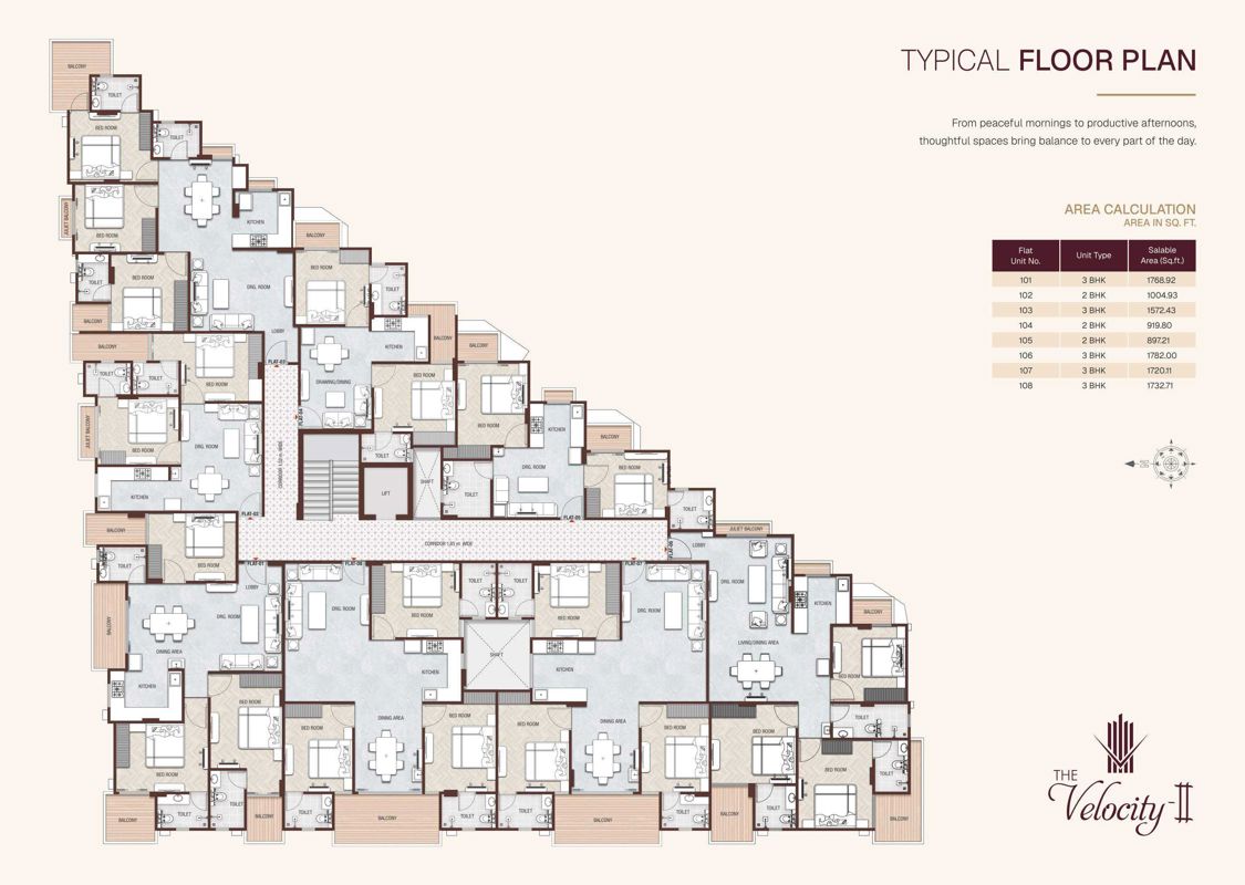 Balaji The Velocity II Floor Plans