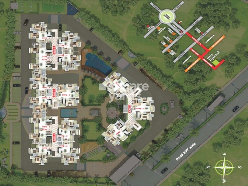 Cedar-Luxuria_an aerial view of an airport with airplanes flying overhead