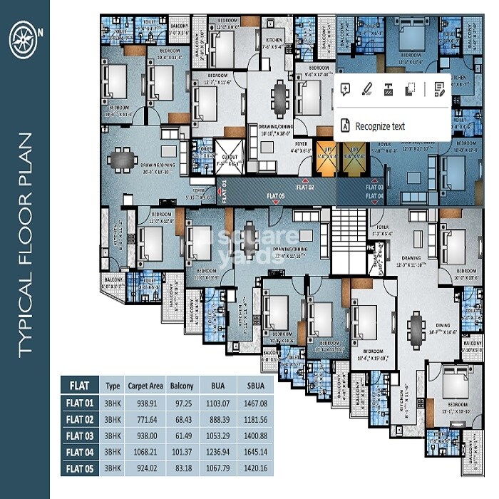 Elite Pride Ajmer Road Floor Plans