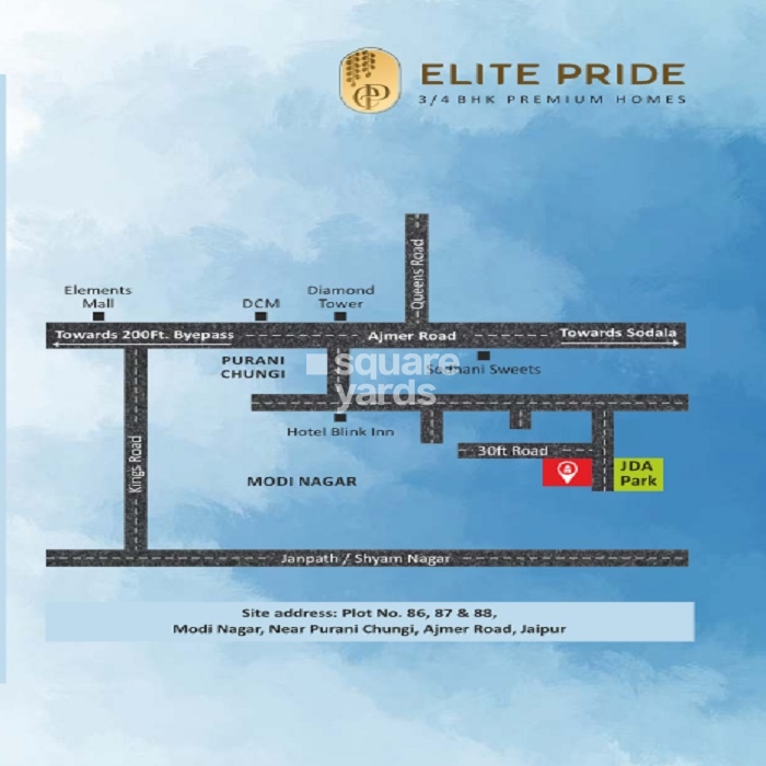 Elite Pride Ajmer Road Location Image