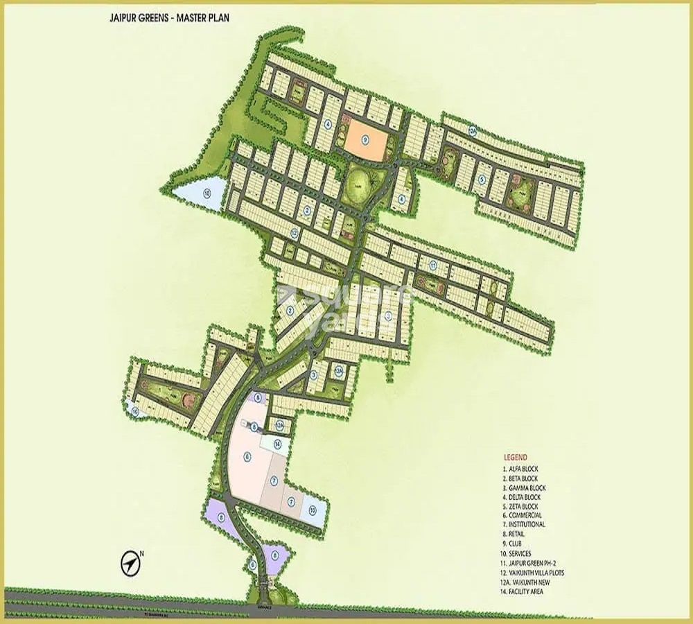 Emaar Jaipur Greens Master Plan Image