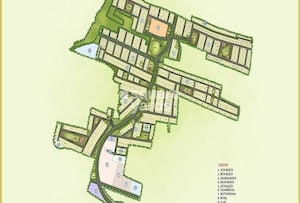 Emaar-Jaipur-Greens_a collage of photos of a train on a train track