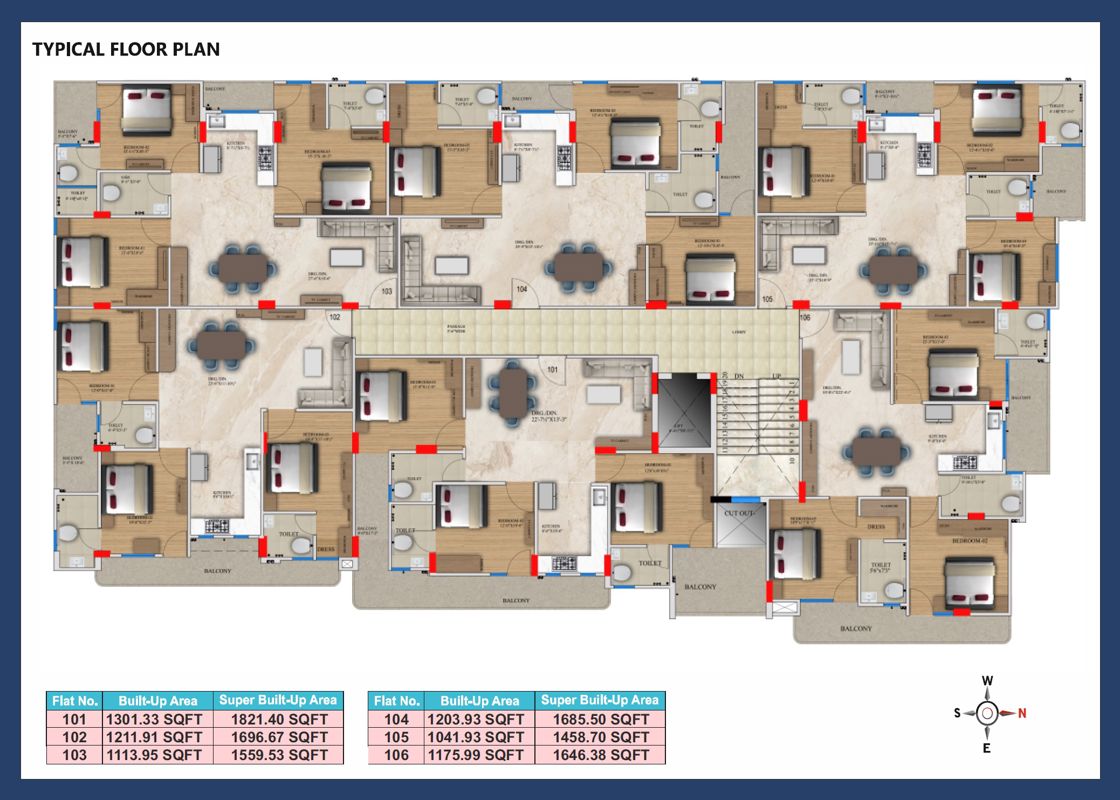 Krishna Kunj Heights 2 Floor Plans