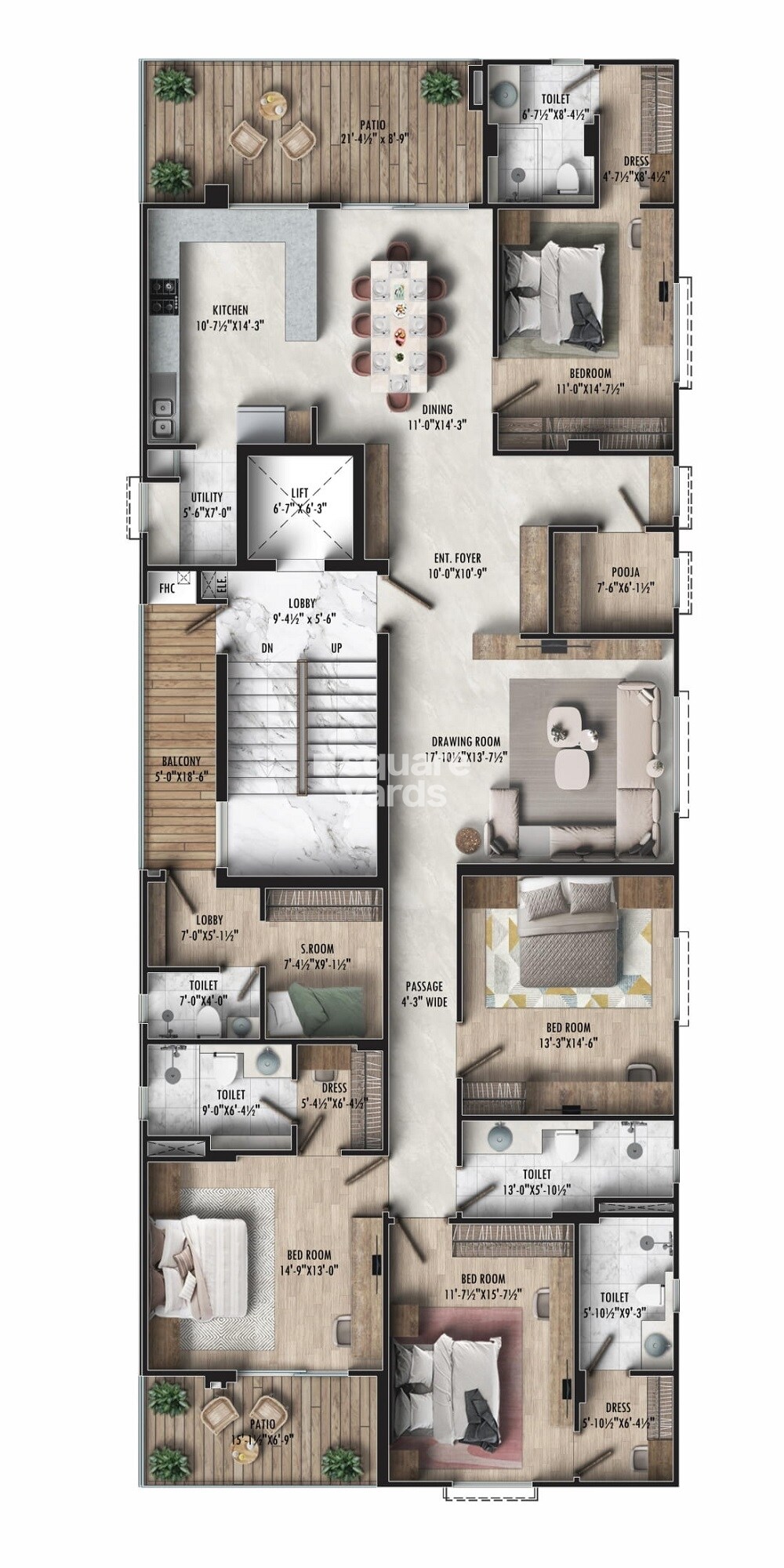Living Stone Pramodaya Floor Plans