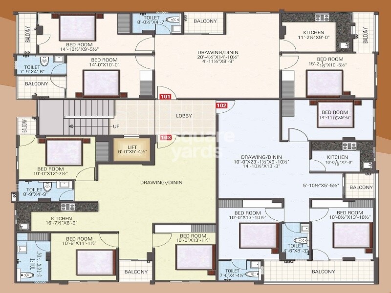 Mahal Residency Floor Plans