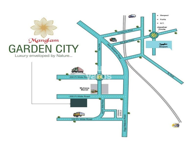 Manglam Garden City Location Image
