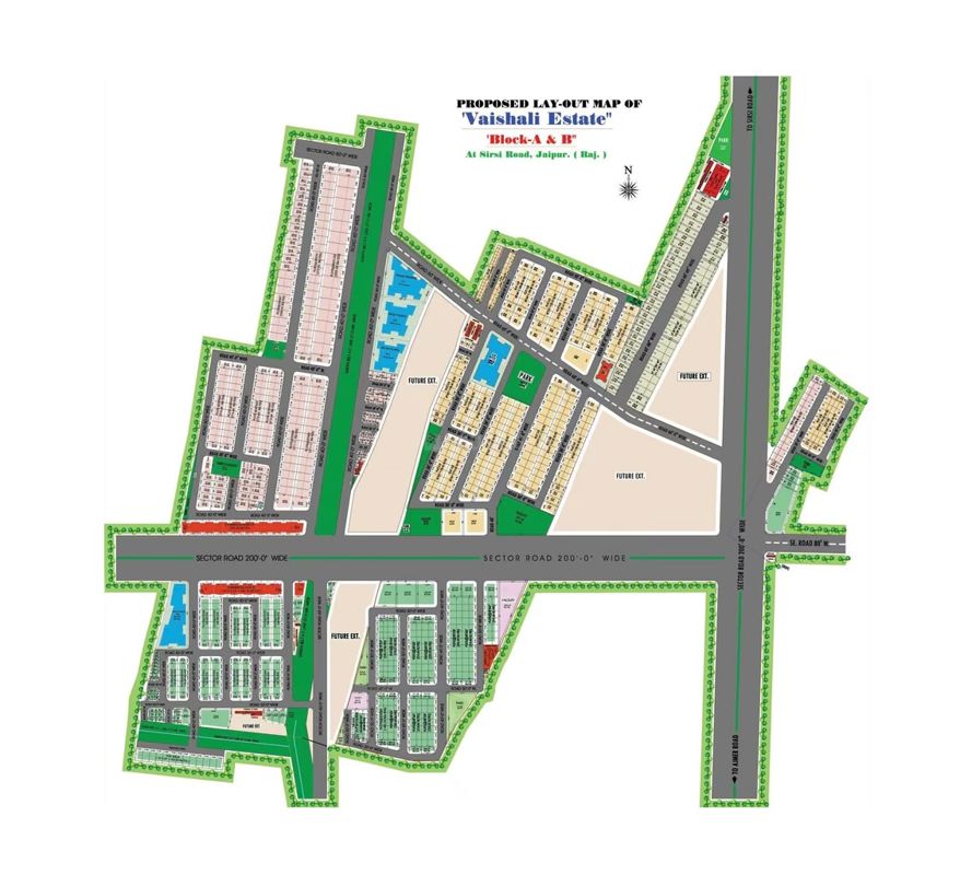 Manglams Vaishali Estate Master Plan Image
