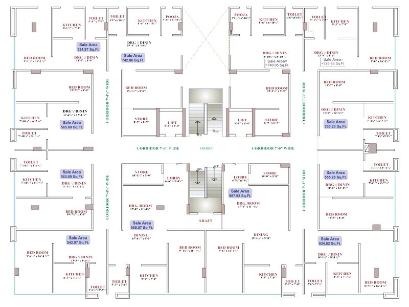 Mojika Dream Point Floor Plans
