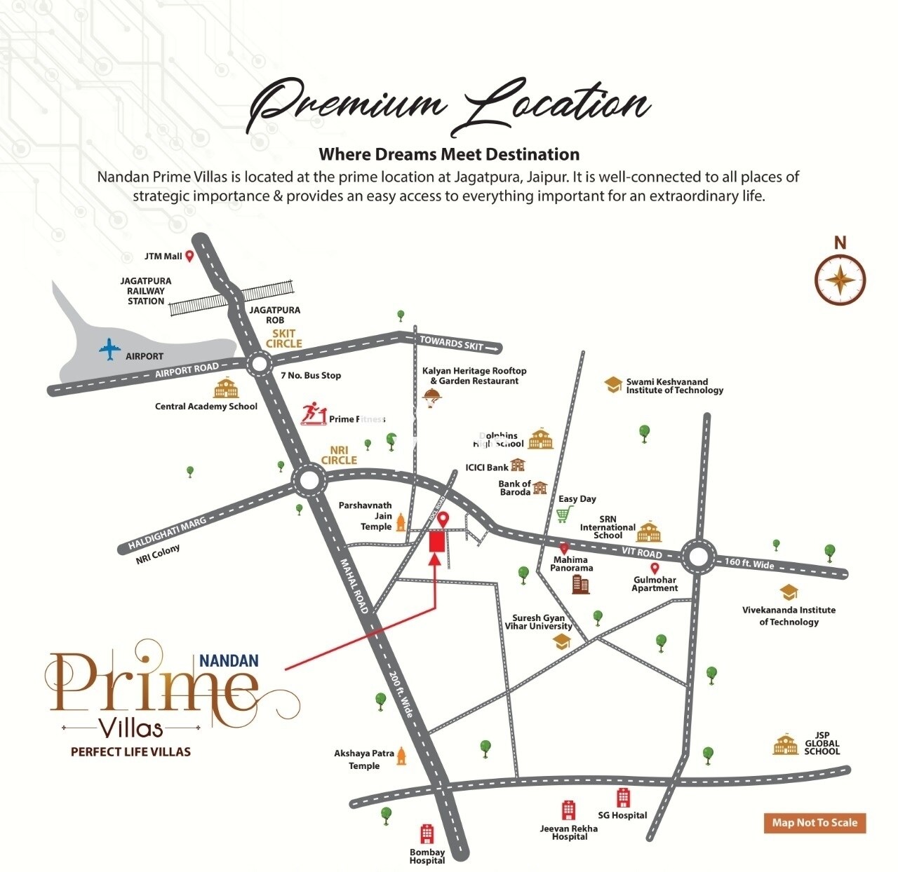 Nandan Prime Villas Location Image