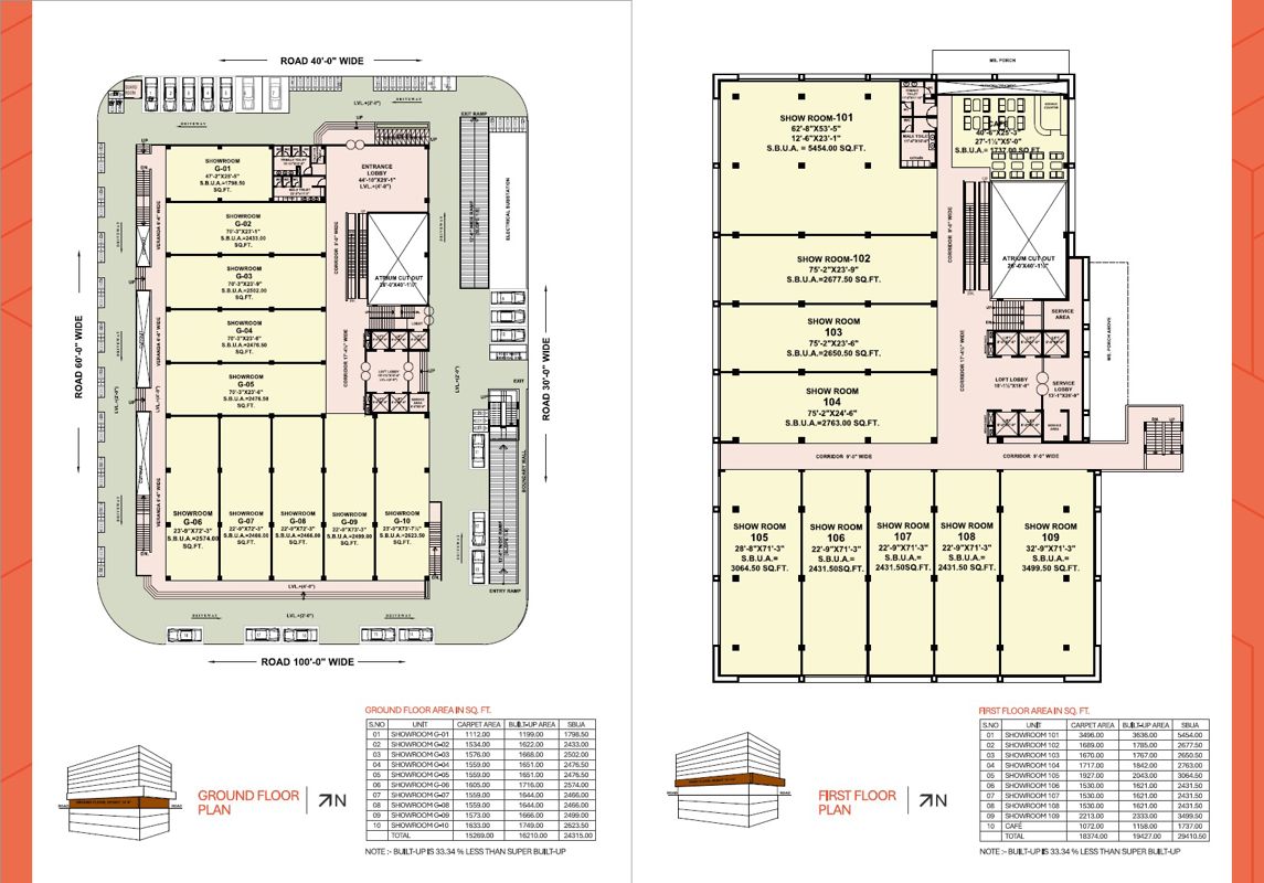 Trimurty National Trade Center Floor Plans