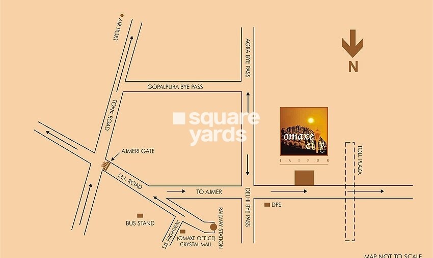 Omaxe City Location Image