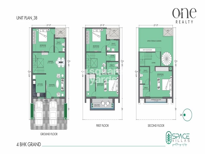 One Realty Space Villas