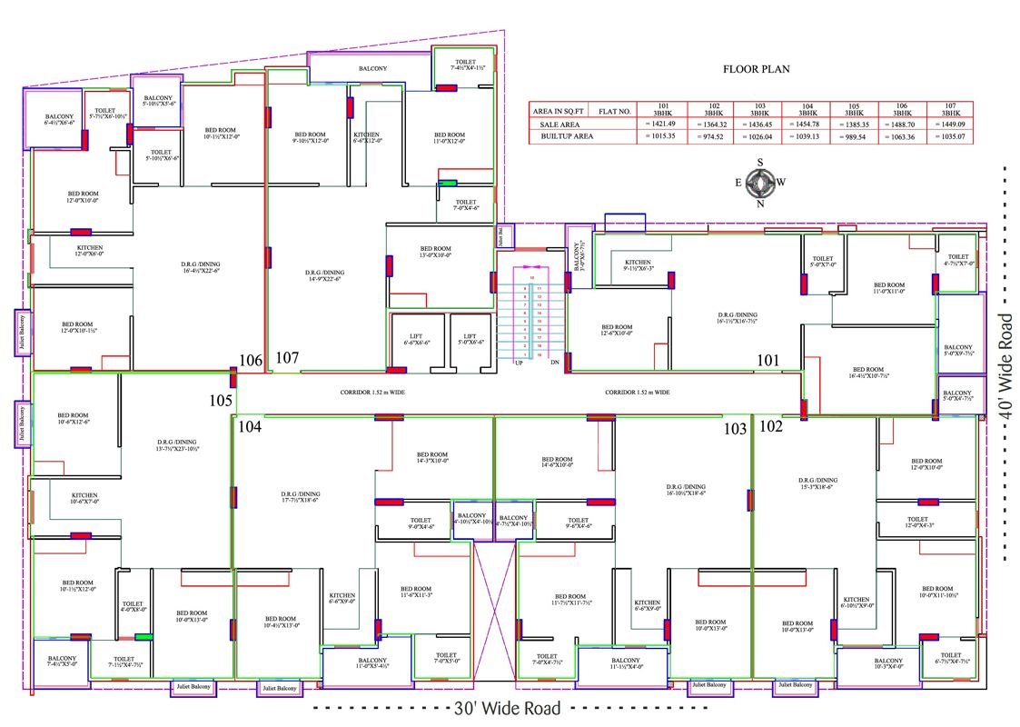 Parth Sky Floor Plans
