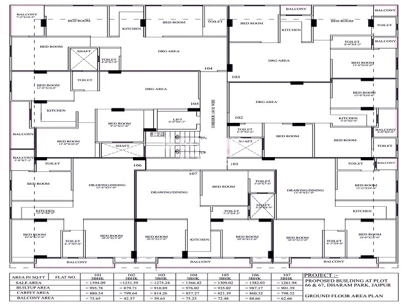 Parth Sunshine Floor Plans