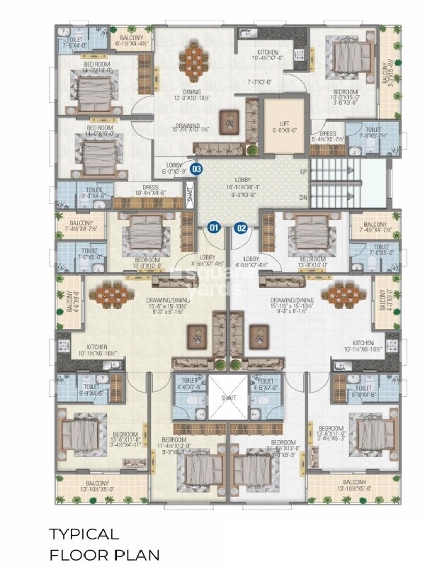 Parwani Om Residency Floor Plans 2