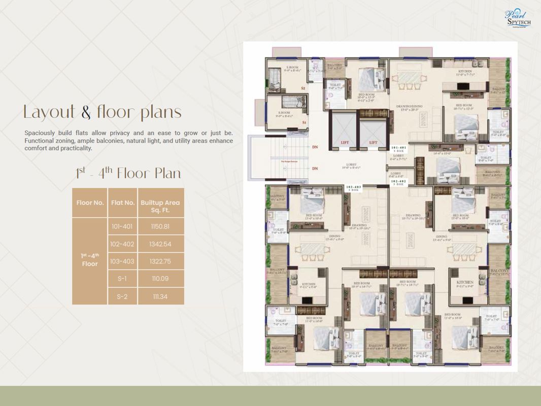 Pearl Pristine Floor Plans