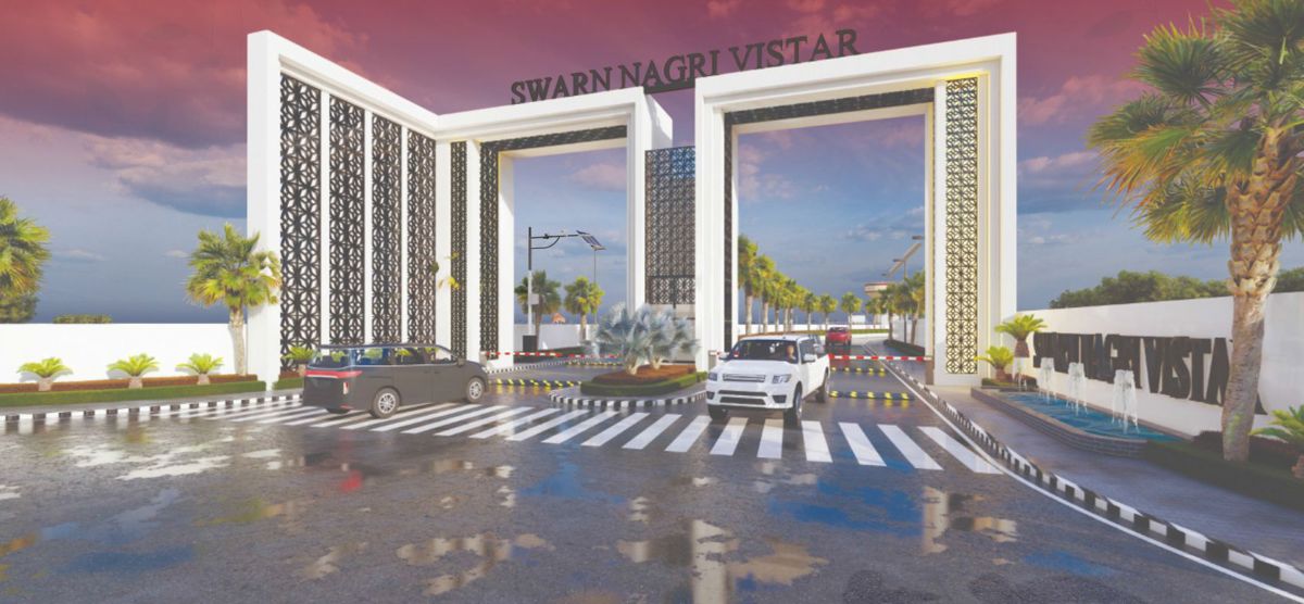 Pinkwall Swarn Nagri Vistar Entrance View