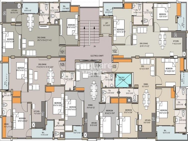 RM Heights Mansarovar Floor Plans