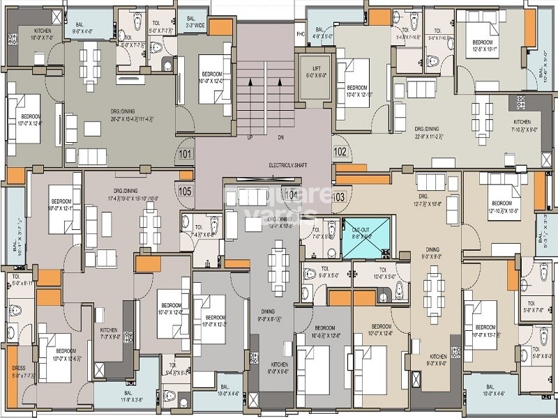 RM Heights Mansarovar Floor Plans