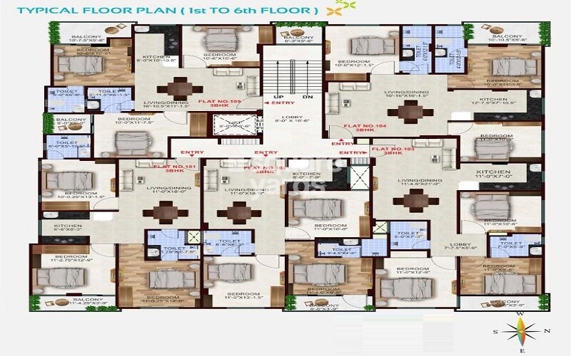RK Residency Jagdamba Nagar Floor Plans