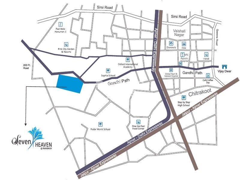 Samriddhi Seven Heaven Location Image