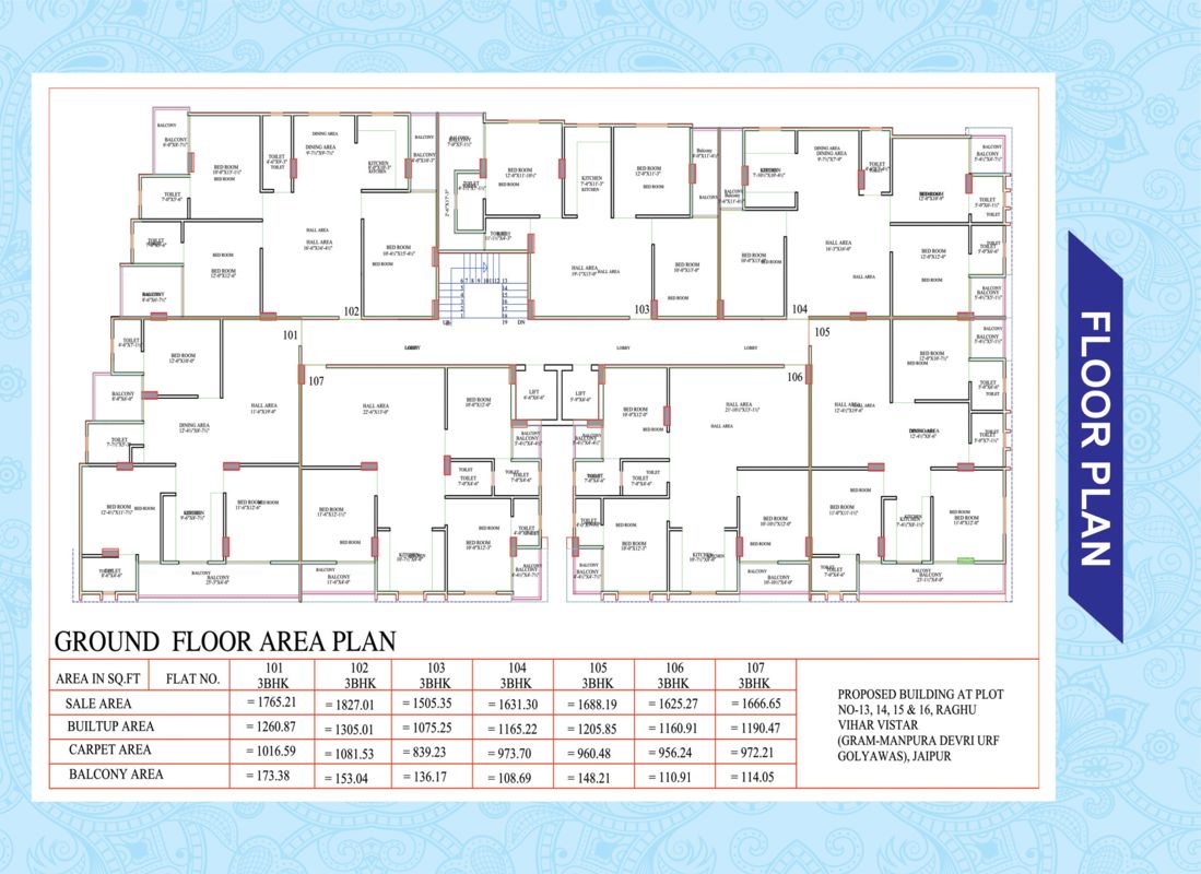 Satyam Residency II Floor Plans