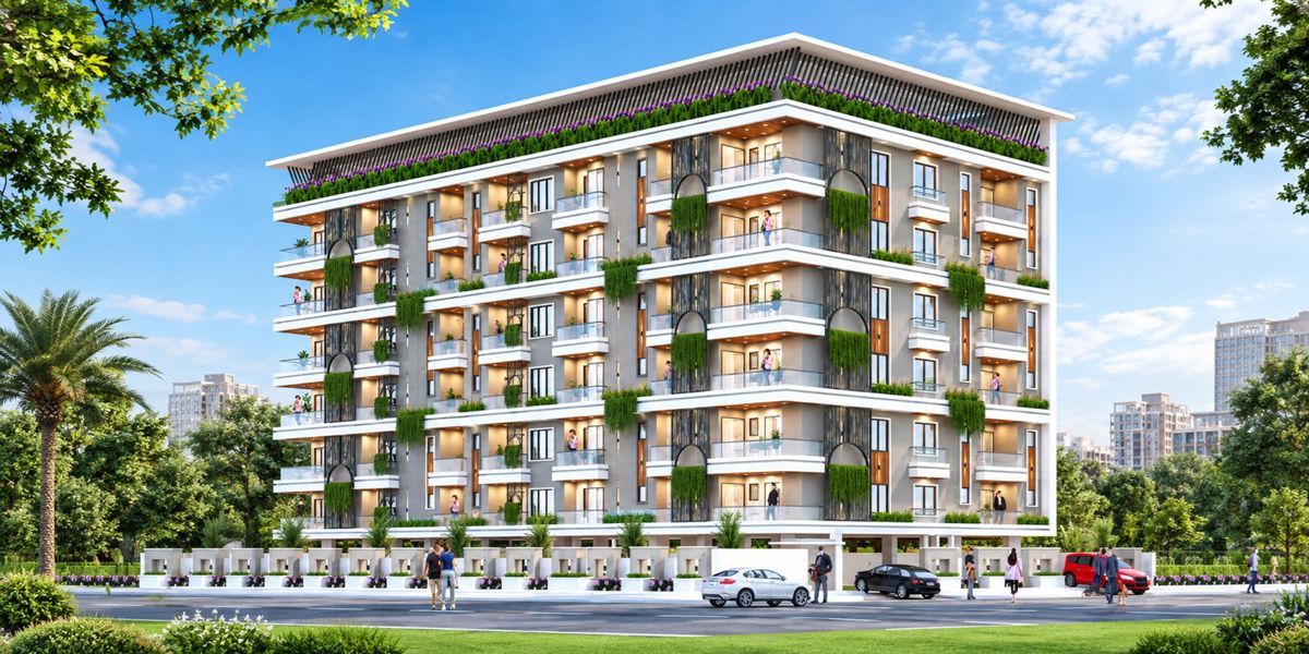 Satyam Residency III residential project in Karolan Ka Barh