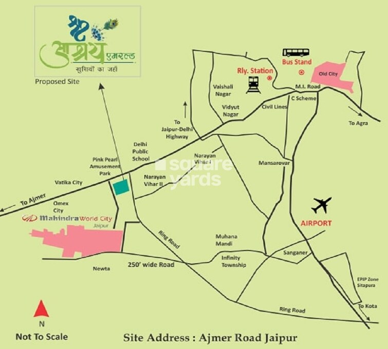 Shree Aashrya Emerald Location Image