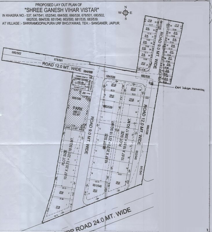 Shree-Ganesh-Vihar-Vistar_a white paper with a bunch of papers on top of it