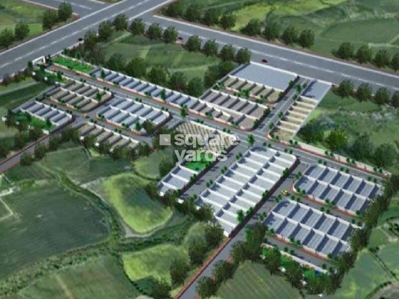 Shree-Kapish-Vihar_a large city with a lot of green grass