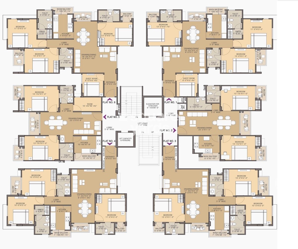 Shree South Court Floor Plans