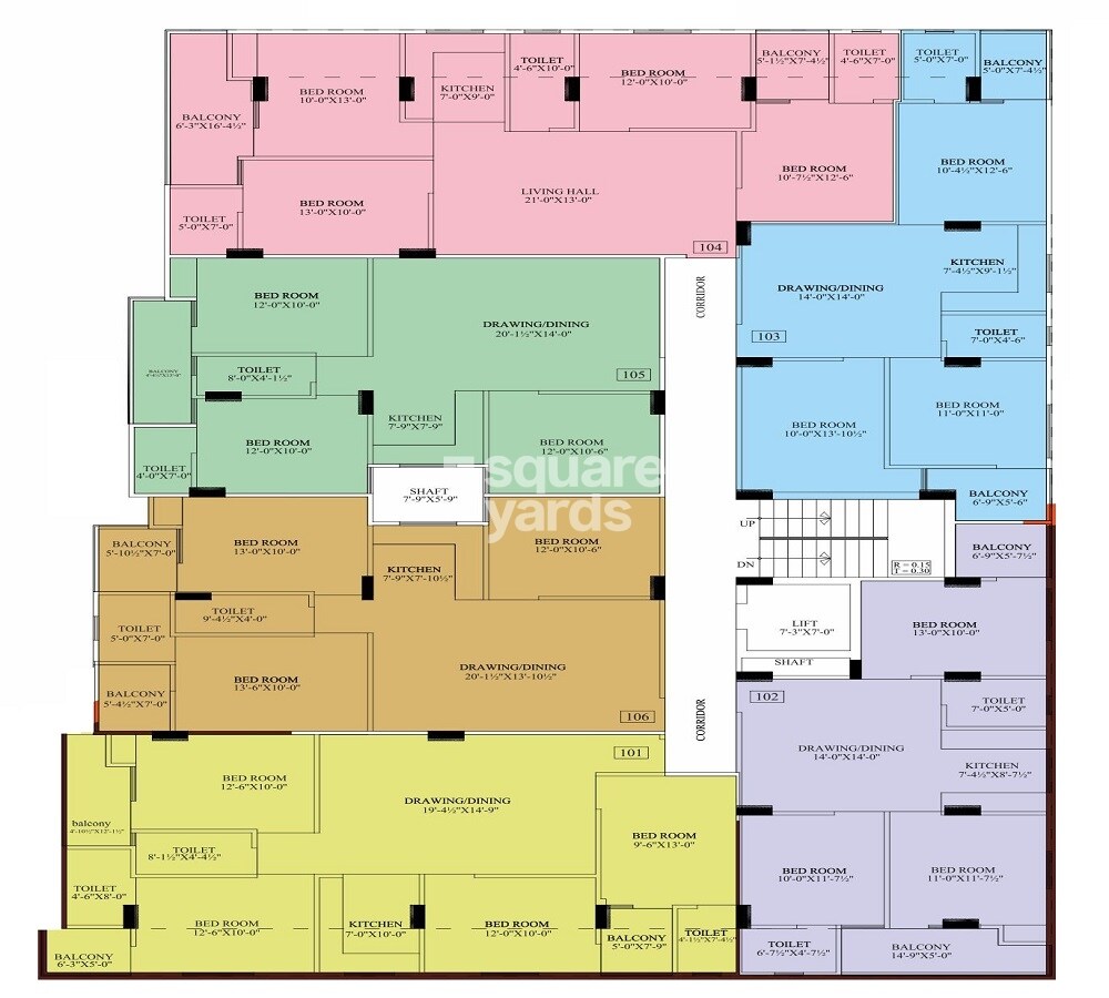 Shri Balaji Heights II Floor Plans
