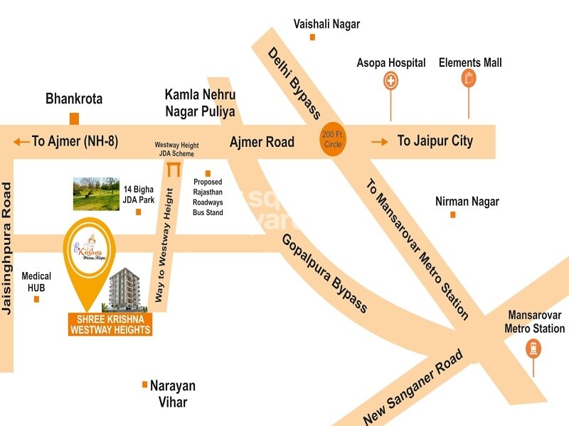 Shubh Shree Krishna Westway Heights Location Image