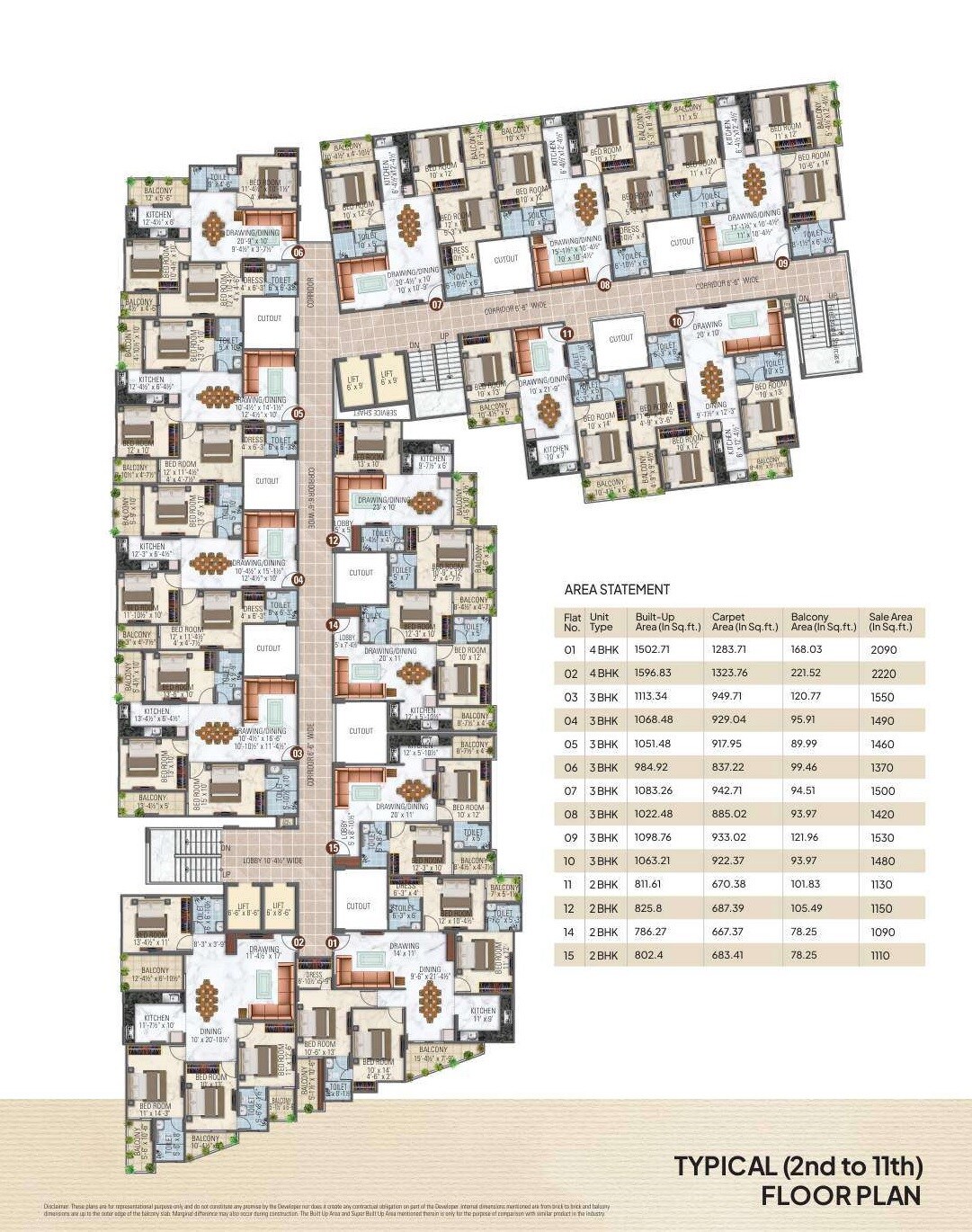 Somya Sky Elite Floor Plans