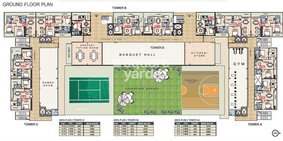 Taruchaya Residency Floor Plans 1