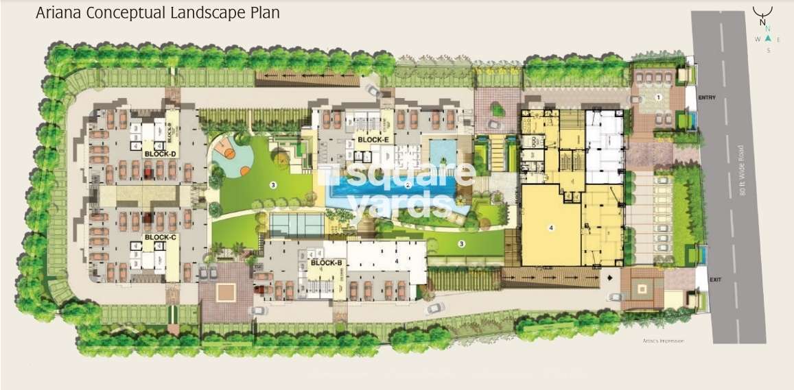 trimurty ariana project master plan image1