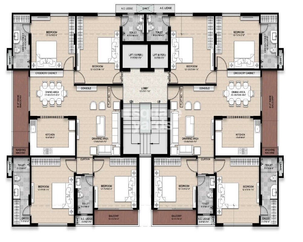 Trimurty Valeria Floor Plans