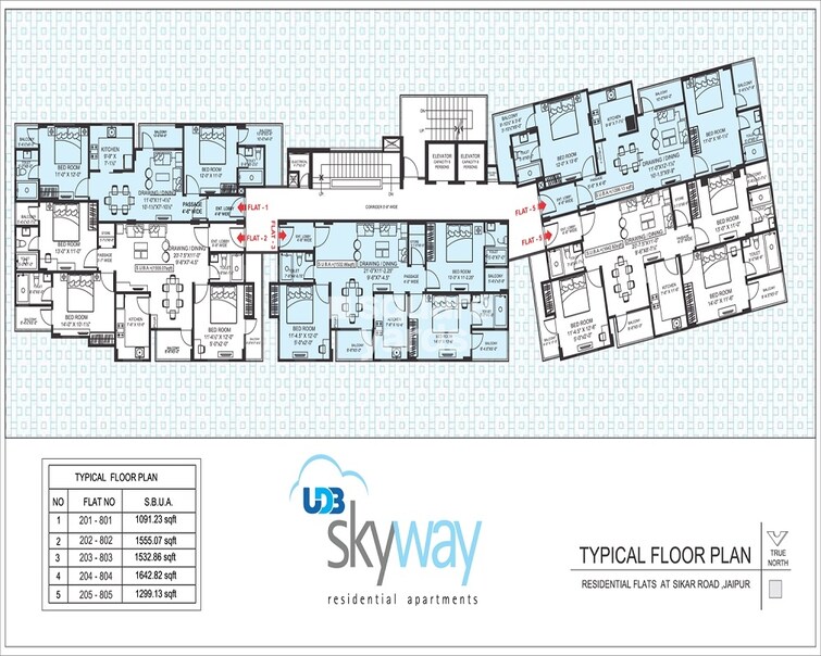 UDB Skyway Floor Plans 1