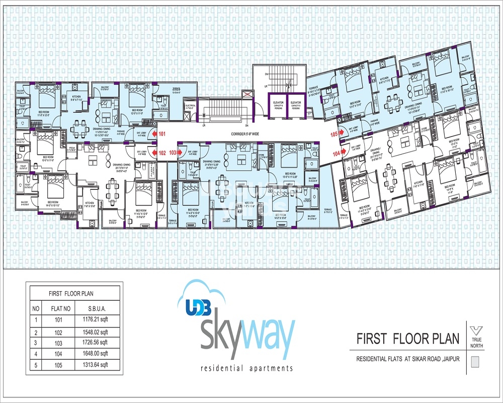 UDB Skyway Floor Plans