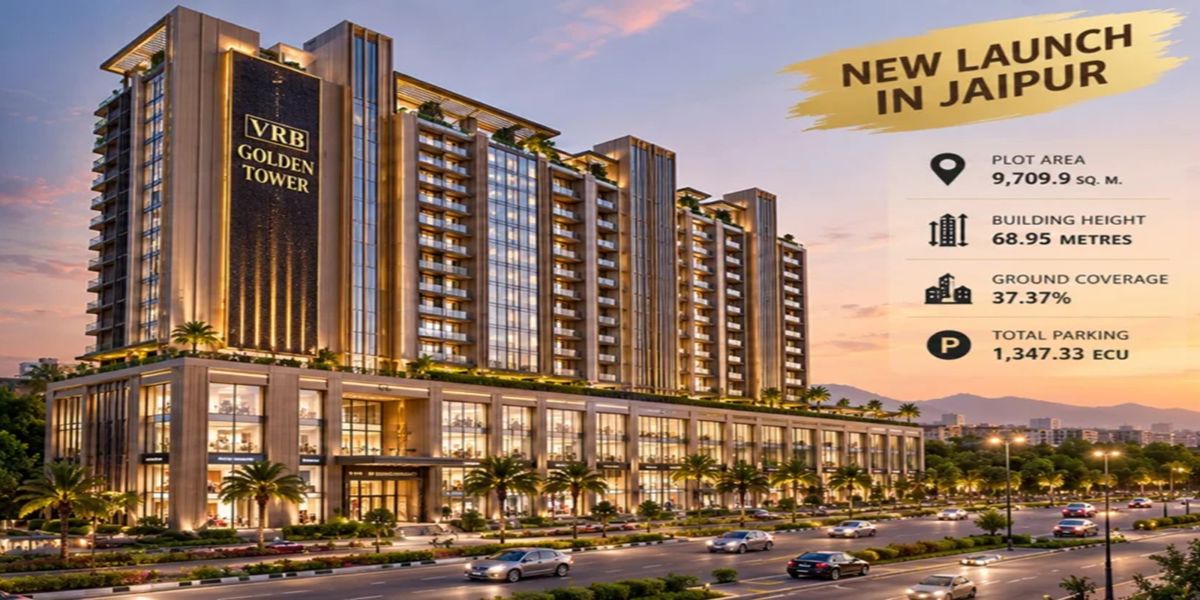 VRB Golden Tower residential project in Keshopura