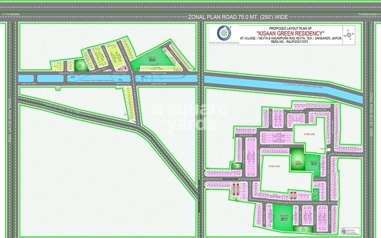 VRB Kisaan Green Residency Master Plan Image