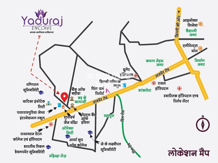Yaduraj Enclave Location Image