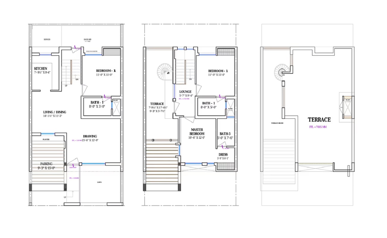 3 BHK 1162 Sq. Ft. Villa in Akshat Kanota Estates