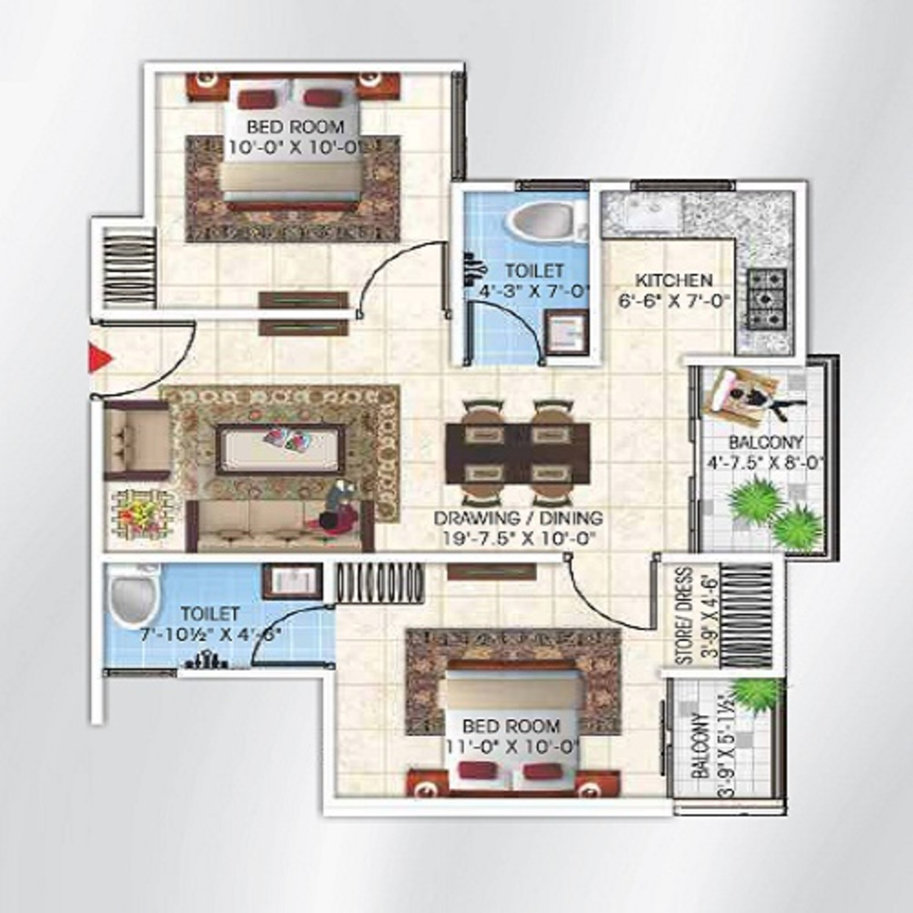 apeksha gokul vatika apartment 2 bhk 860sqft 20241829151841