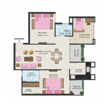 3 BHK Apartment at Apeksha Jai Vilas, Nindar – for Sale