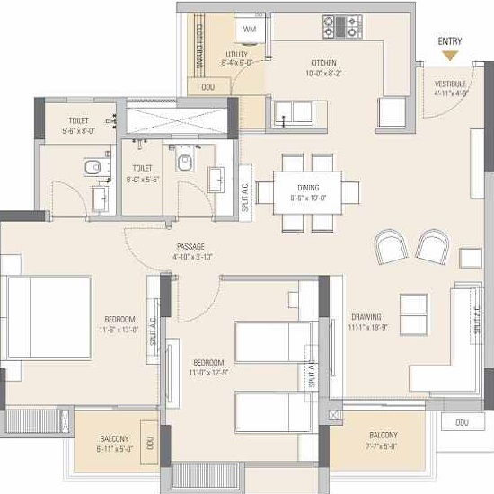 ashadeep vedanta apartment 2 bhk 1026sqft 20243217153234