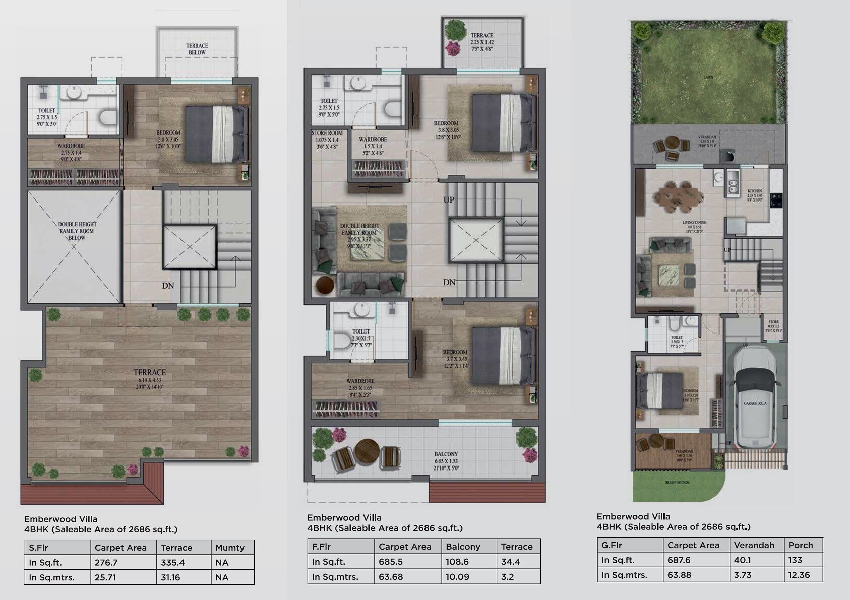 4 BHK 2686 Sq. Ft. Villa
